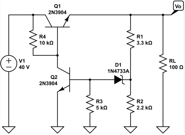 How the transistor regulates voltage